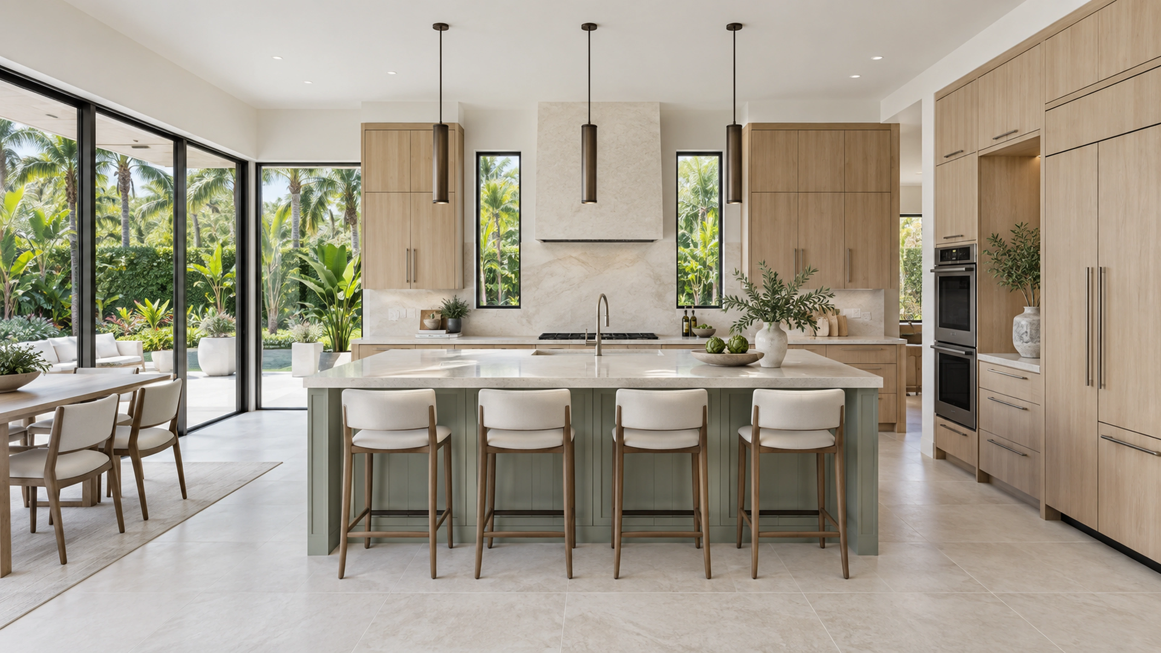 Garden Kitchen — the kitchen, considered as a whole; design-concept visualization.