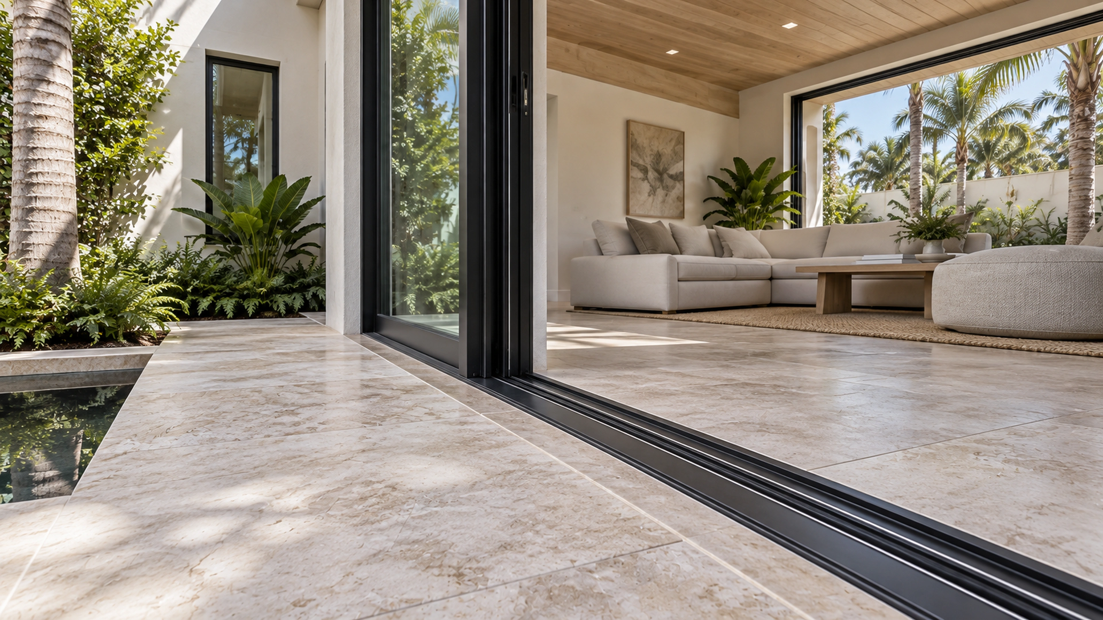 Courtyard Addition — the threshold; design-concept visualization.