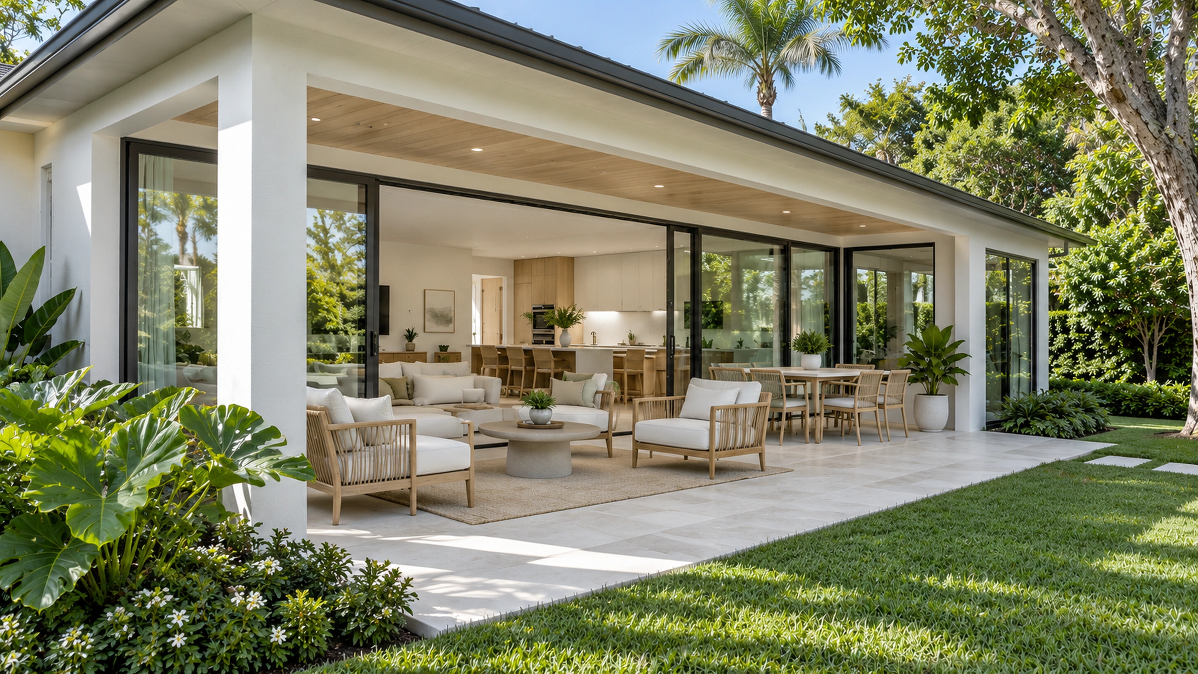 Garden Room Addition — the connection to the garden; design-concept visualization.