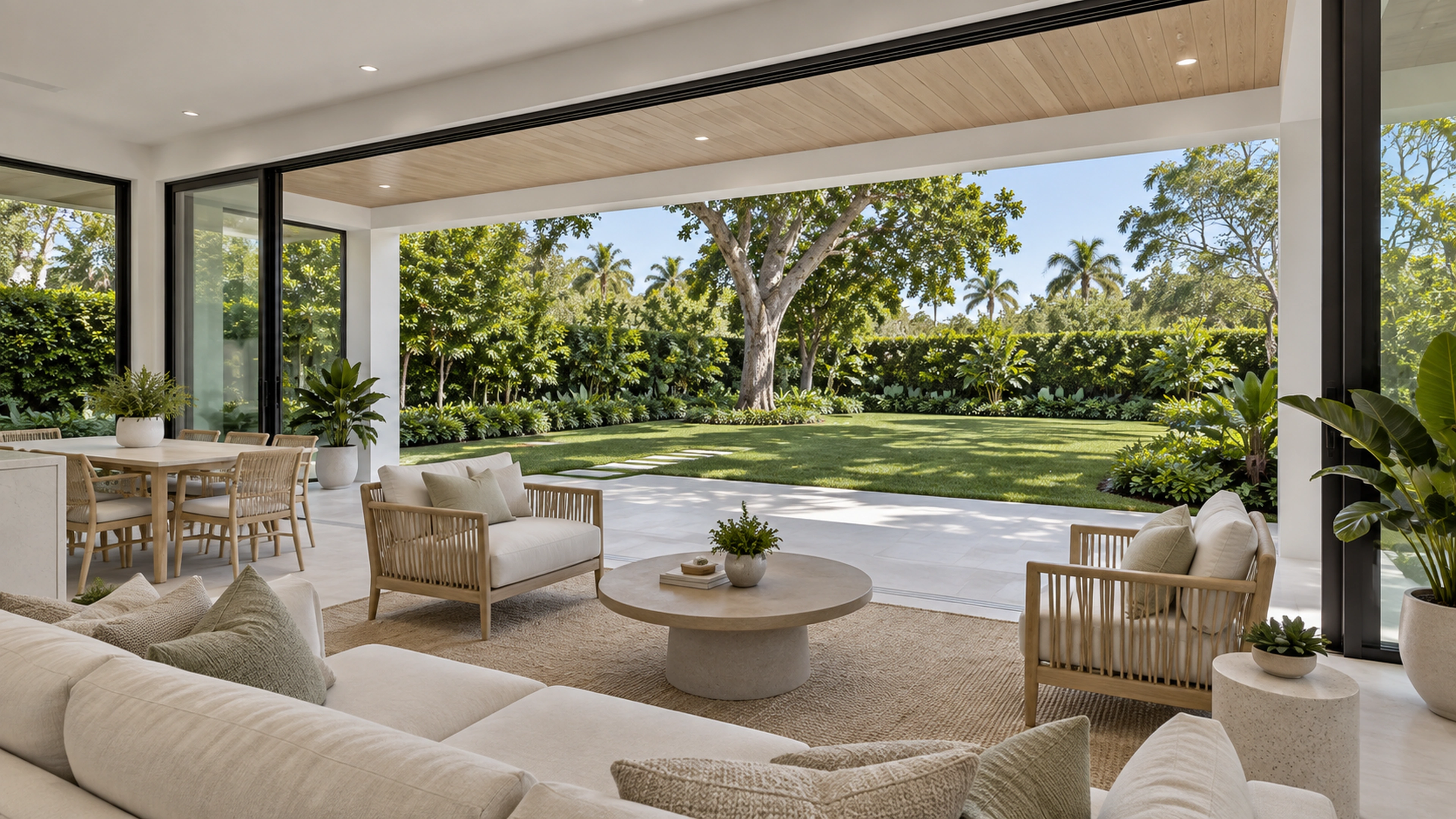 Garden Room Addition — from room to garden; design-concept visualization.