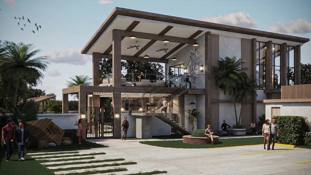 Additional view of the Lantana Wellness Center project.