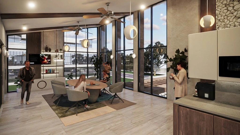 Additional view of the Lantana Wellness Center project.