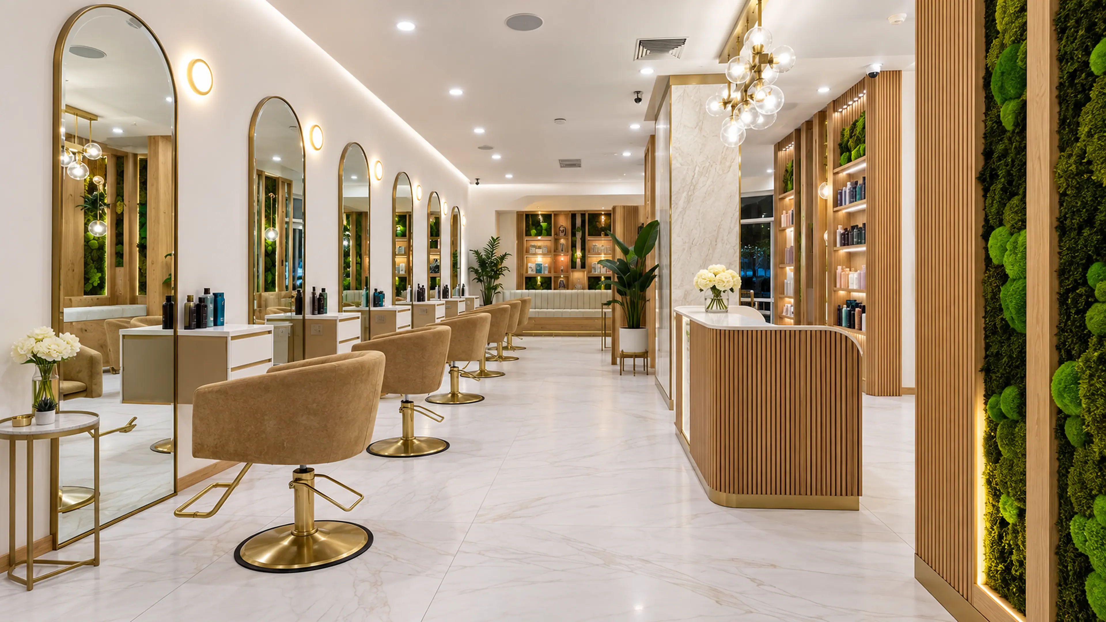 Supplemental Rové Salon concept study showing a wide view along the styling floor.