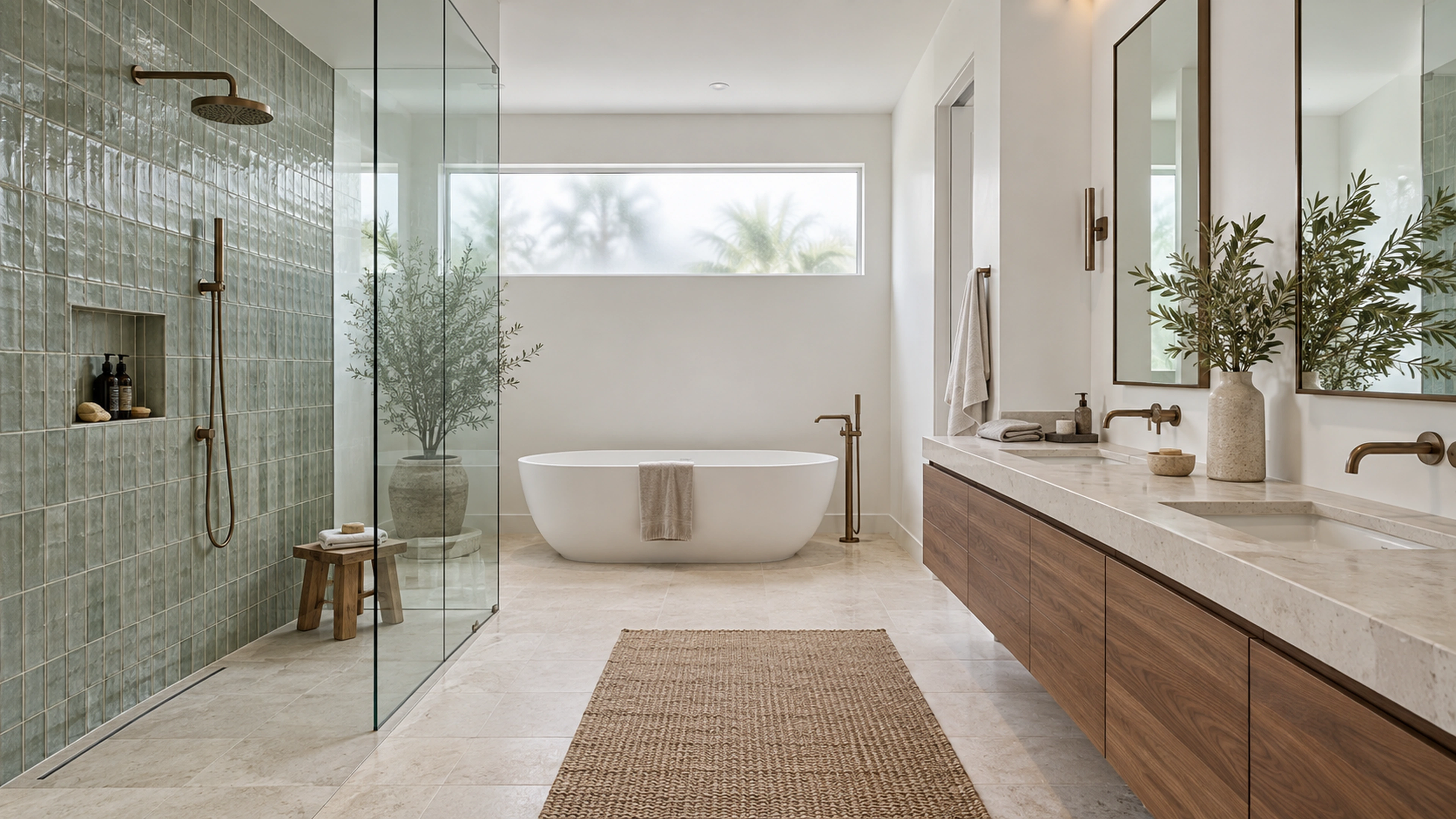 The Spa Bathroom — a calmer daily routine; design-concept visualization.